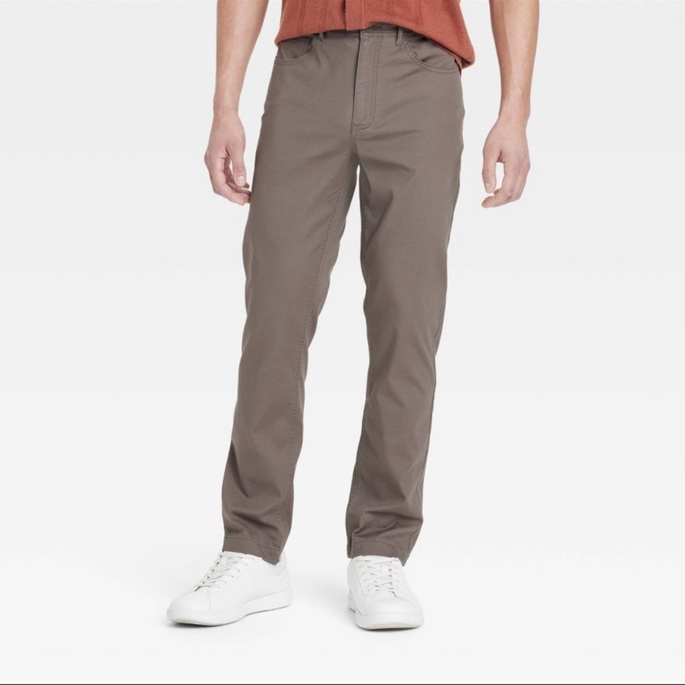 Men's Chino Pants Athletic Fit Slim Leg Goodfellow Stretch 36x30